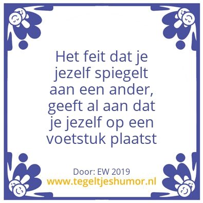 Tegeltje: Ego