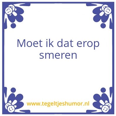 Tegeltje: Ontsteking