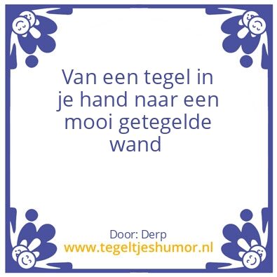 Tegeltje: Wand
