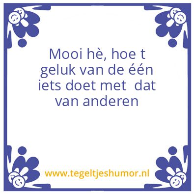 Tegeltje: Geluk