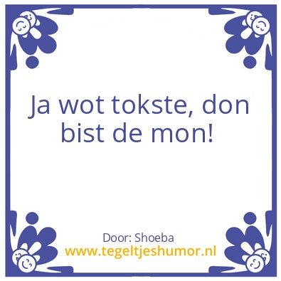 Tegeltje: .