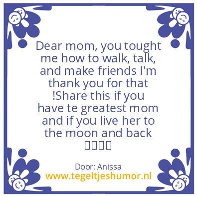 Tegeltje: Mom â¤ï¸