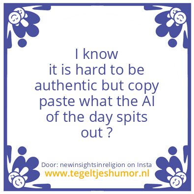 Tegeltje: What Is Your Narrative ?
