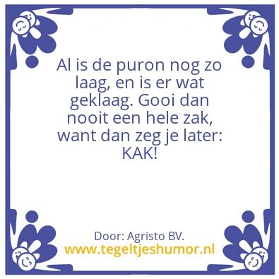 Tegeltje: Puron