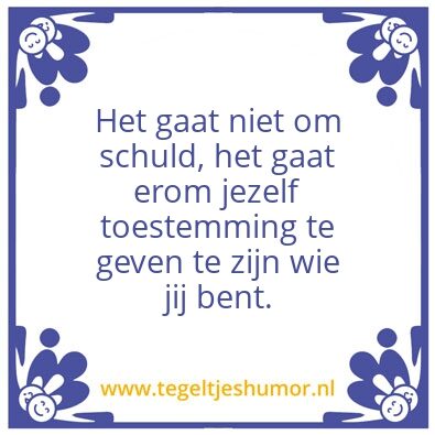 Tegeltje: Toestemmen met jezelf
