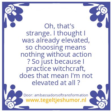 Tegeltje: Im so Spiritual