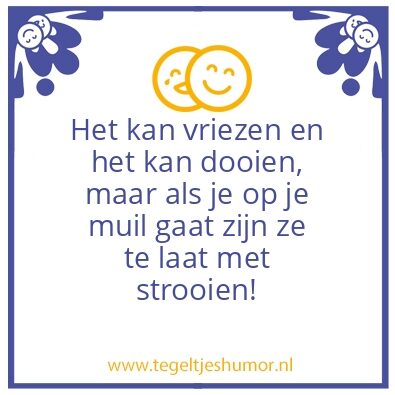 Tegeltje: Muil