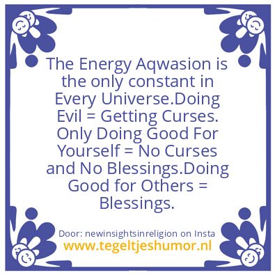 Tegeltje: The Energy aqwasion