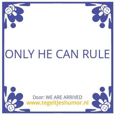 Tegeltje: AL IS WELL