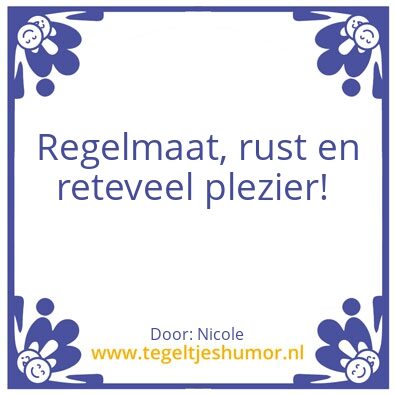 Tegeltje: Wat gun ik ons team