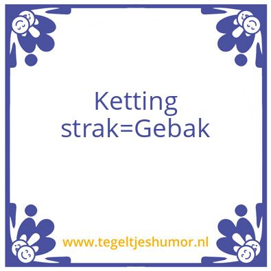 Tegeltje: Ketting