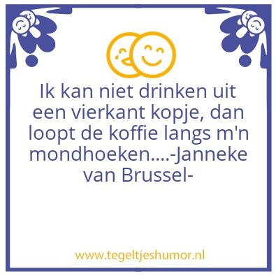 Tegeltje: Vierkant kopje
