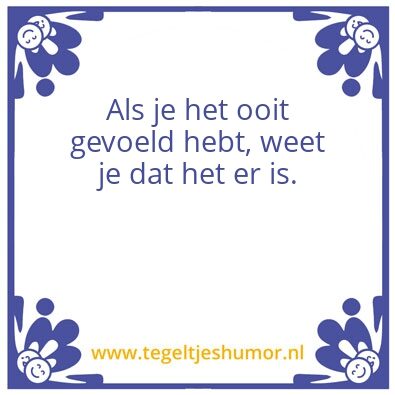 Tegeltje: Liefde