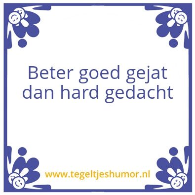Tegeltje: tegel