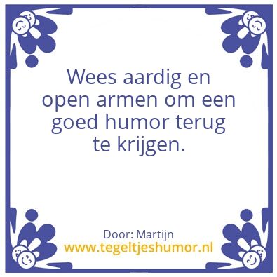Tegeltje: gastvrijheid