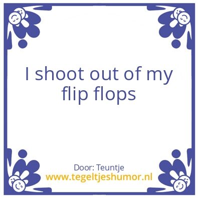 Tegeltje: Dutch speakwords