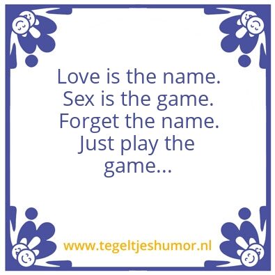 Tegeltje: Love