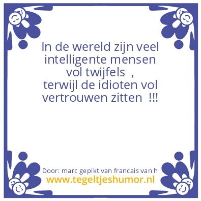 Tegeltje: Nadenken ????