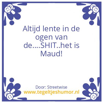 Tegeltje: .