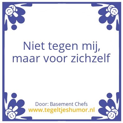 Tegeltje: positief