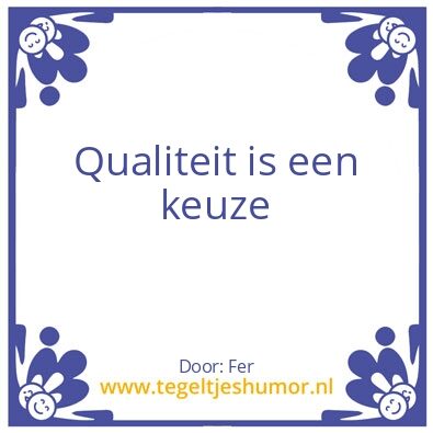 Tegeltje: Fer zijn tegel