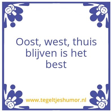 Tegeltje: Quarantaine