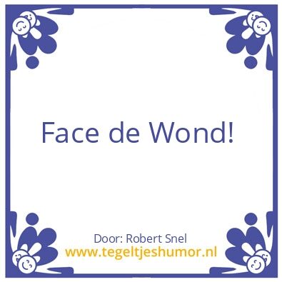 Tegeltje: De wond