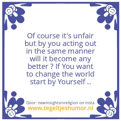 Tegeltje: Chaneg the Unfair.