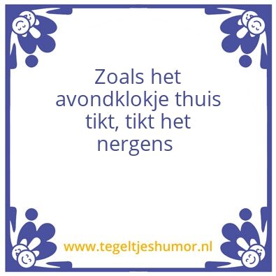 Tegeltje: Avondklok