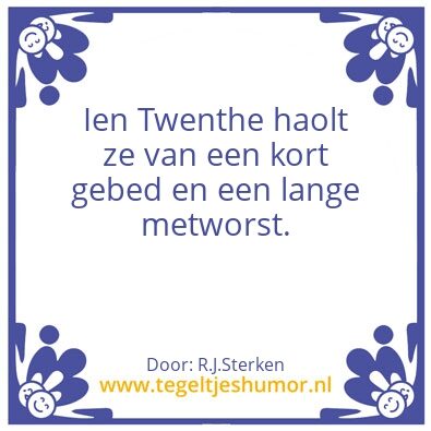 Tegeltje: Twente metworst