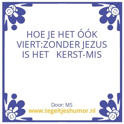 Tegeltje: KERST/MIS