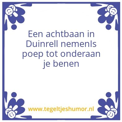 Tegeltje: Duinrell