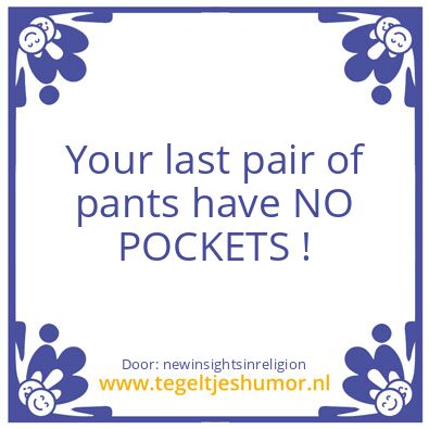 Tegeltje: Pockets