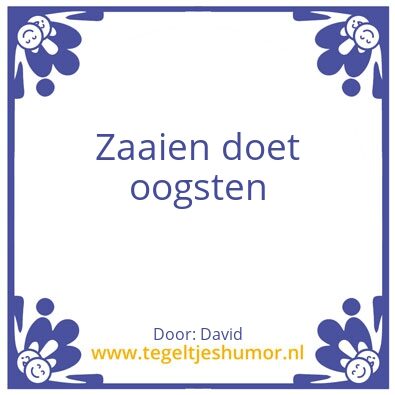 Tegeltje: Acquisitie