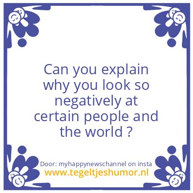 Tegeltje: Search for better thoughts..