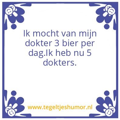 Tegeltje: Dokter