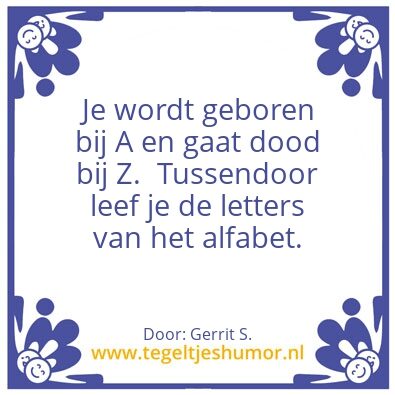Tegeltje: Ik ben Gerrit.