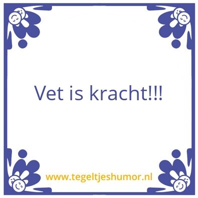 Tegeltje: Leuk