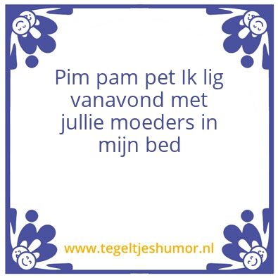 Tegeltje: Eng