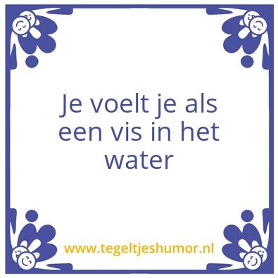 Tegeltje: Vis
