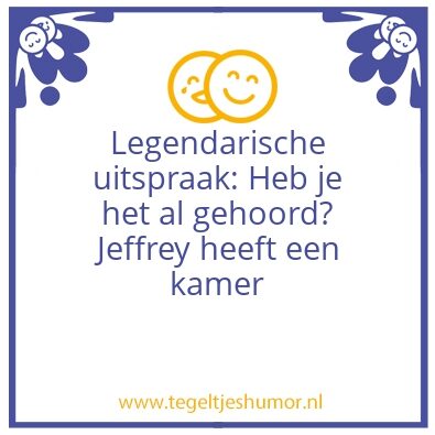 Tegeltje: Joh!!