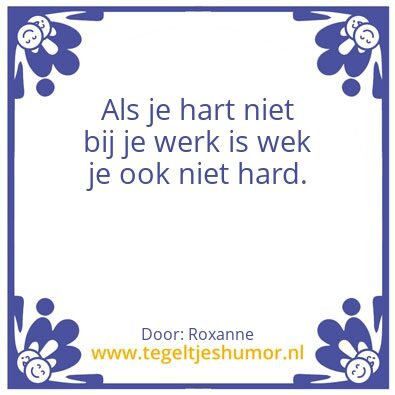 Tegeltje: roxanne