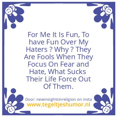 Tegeltje: i’m just having fun here