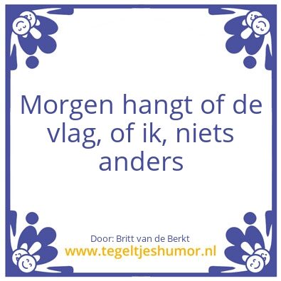 Tegeltje: .