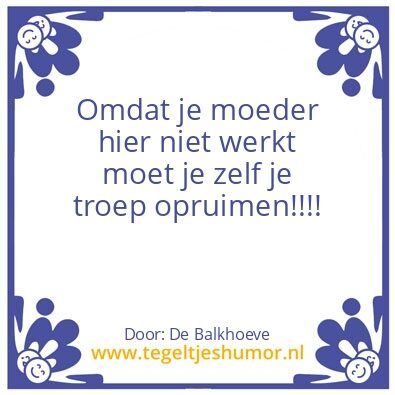 Tegeltje: Tegeltje