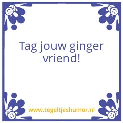Tegeltje: Ginger