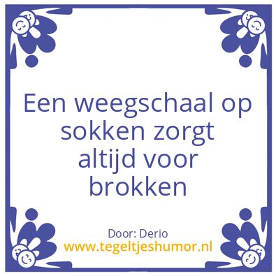 Tegeltje: Sokki