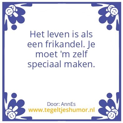 Tegeltje: Frikandelspeciaal