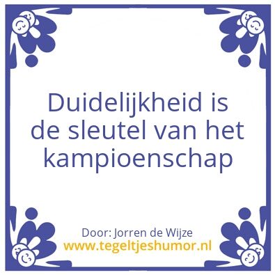Tegeltje: Schele wijsheid #1
