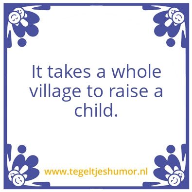 Tegeltje: Whole village